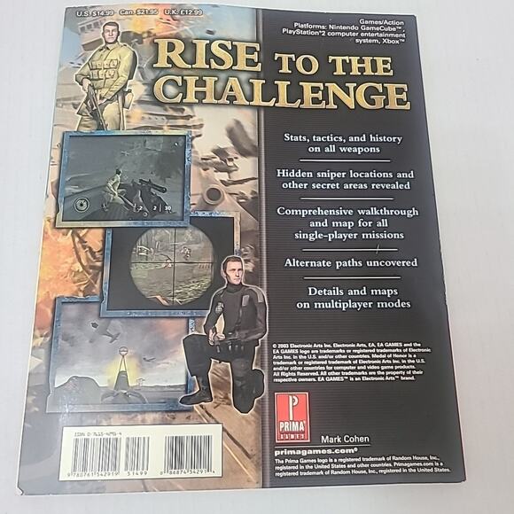 Medal of Honor Rising Sun Prima Games Strategy Guide Book - Picture 3 of 3